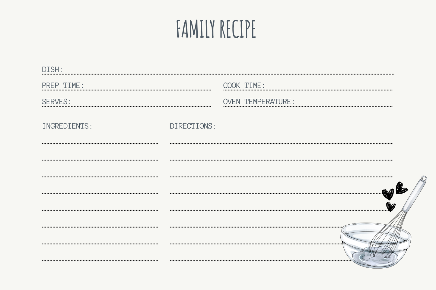 Recipe Cards