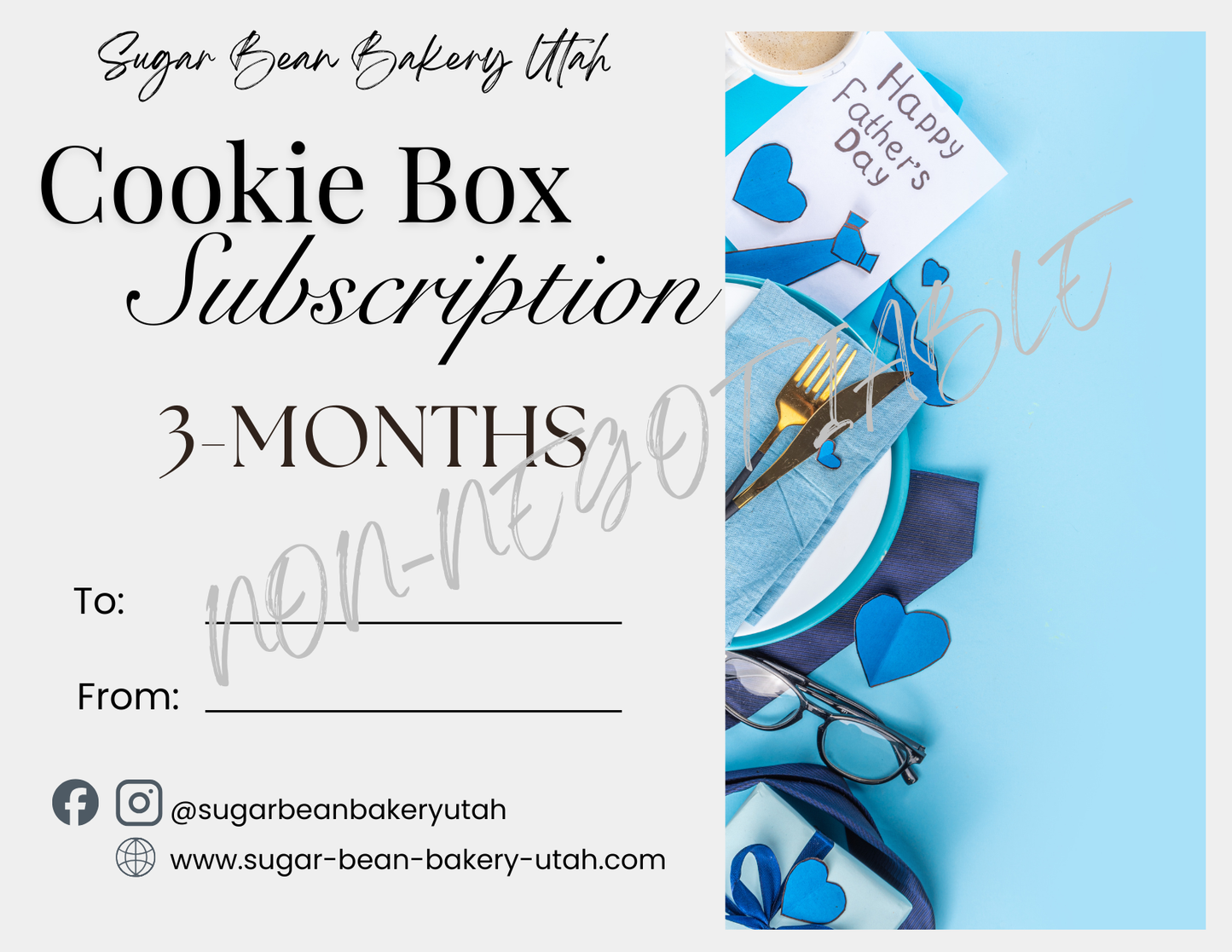 Father's Day Cookie Subscription