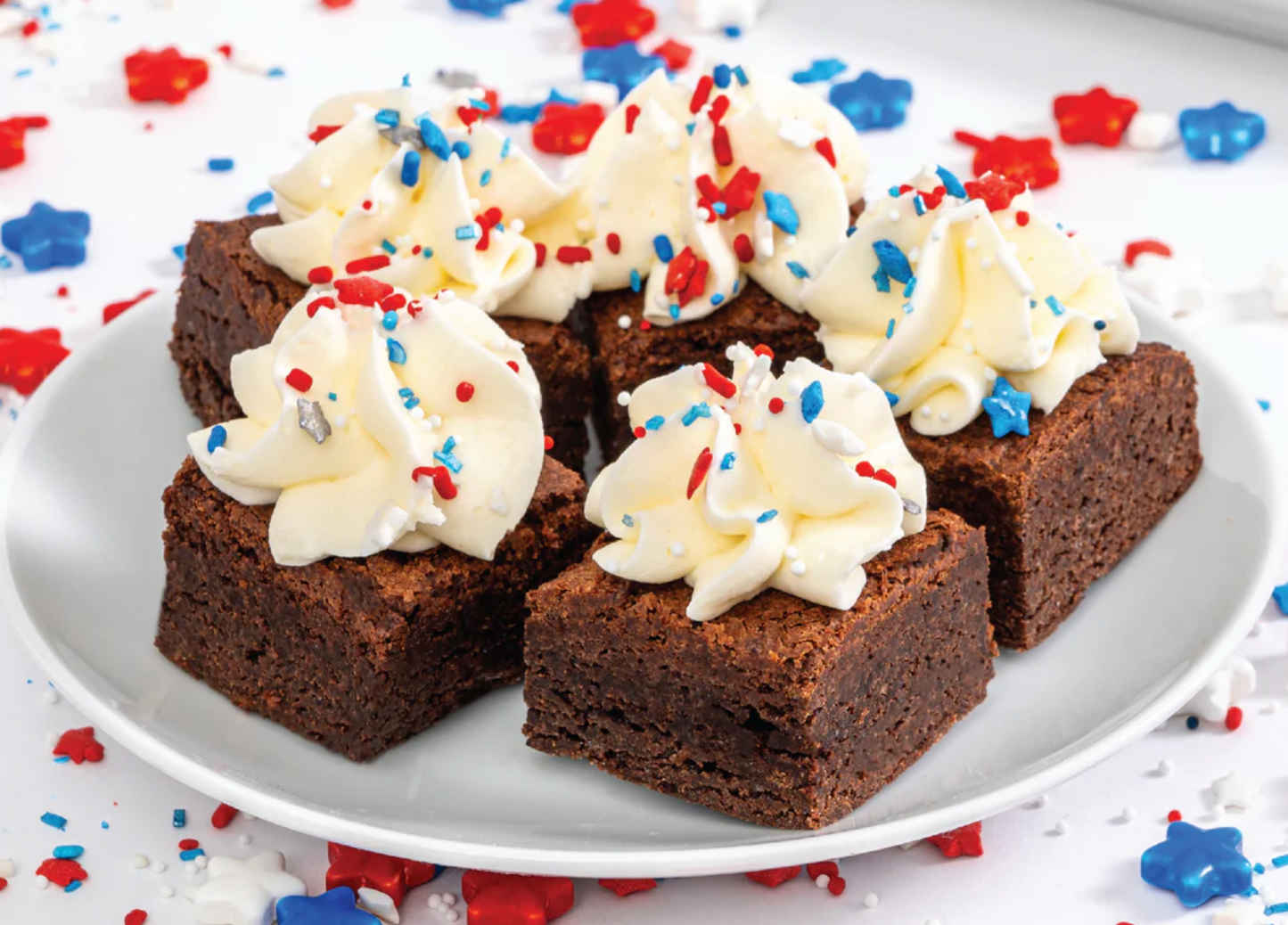 4th of July Brownie Bites