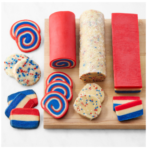4th of July Slice n Bake Cookies
