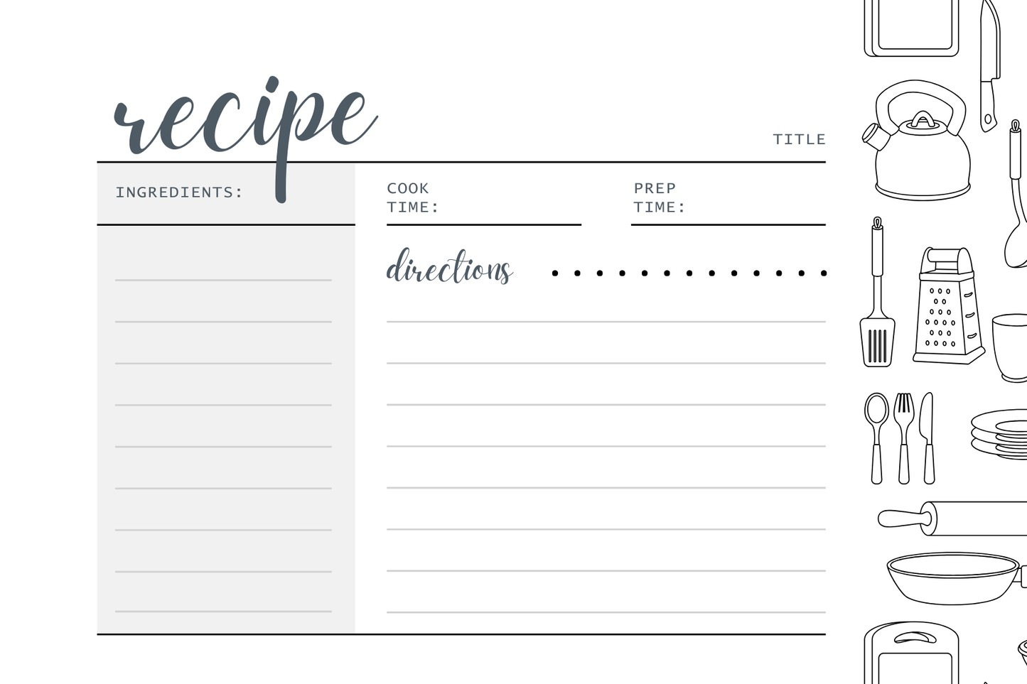 Recipe Cards