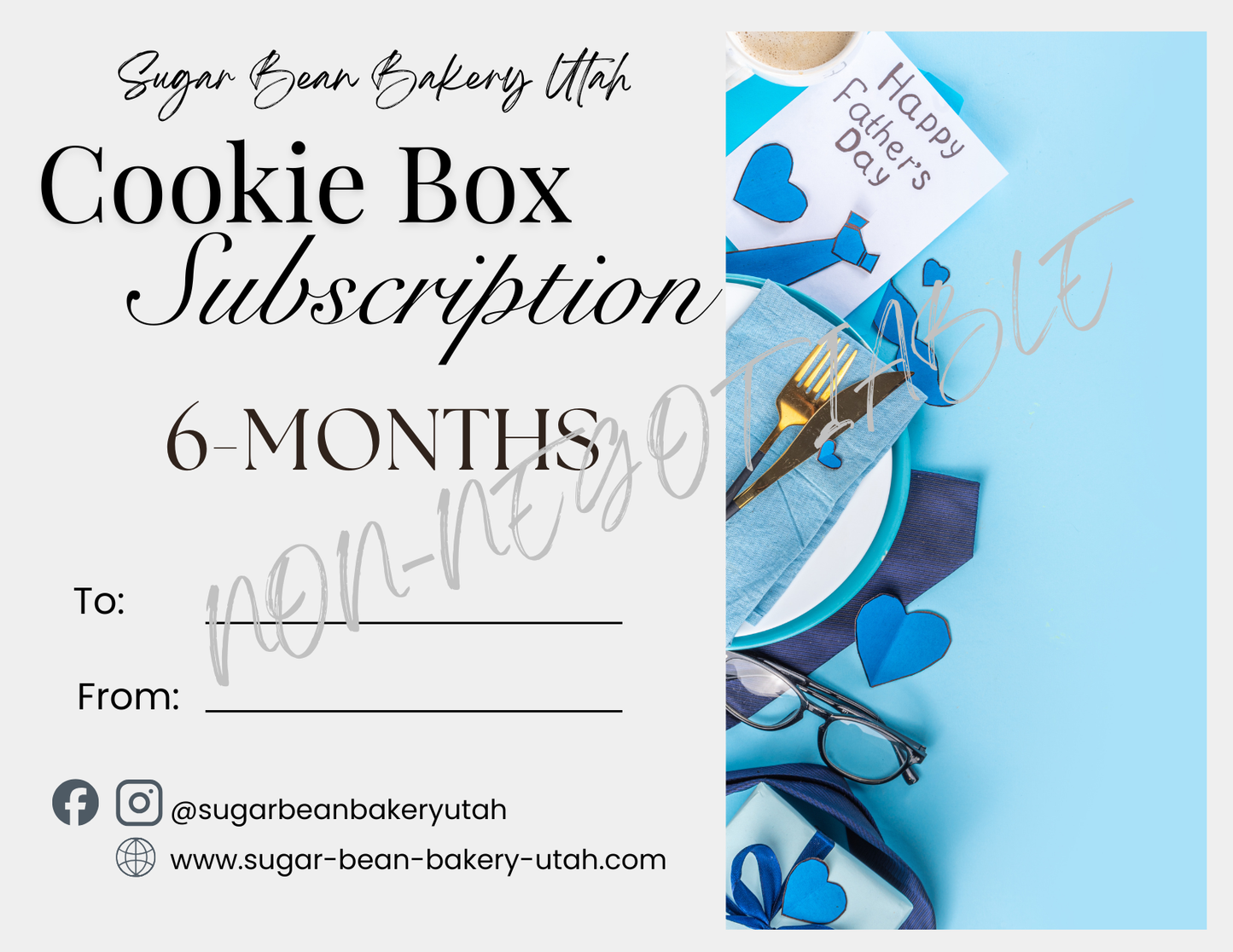 Father's Day Cookie Subscription