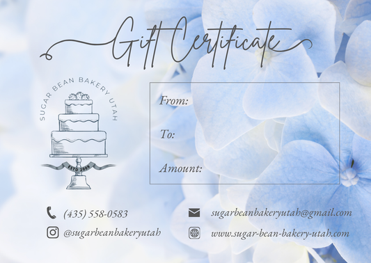 Sugar Bean Bakery Gift Card