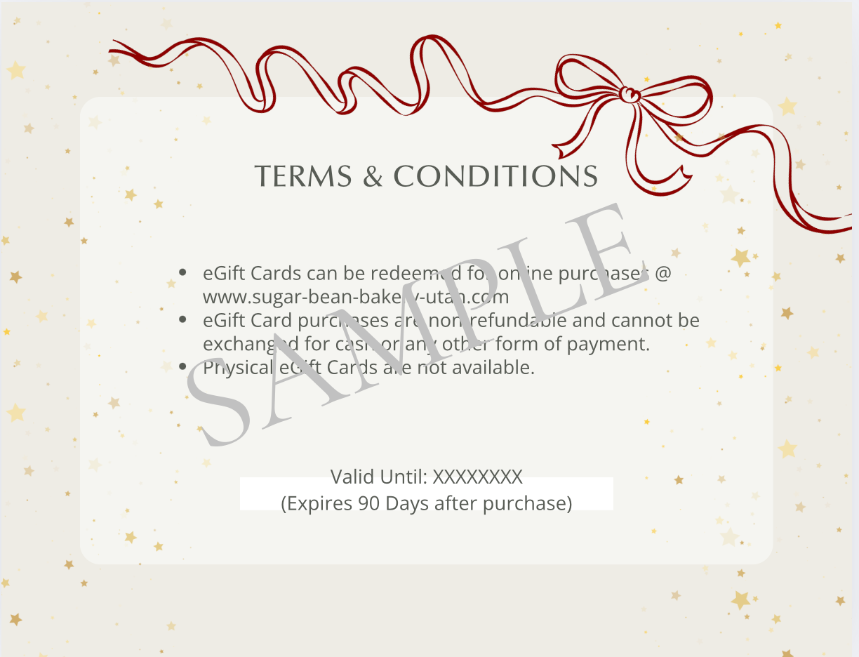 Sugar Bean eGift Card